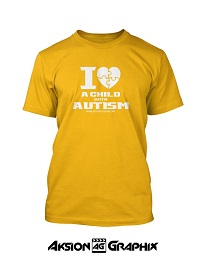 I Love a Child with Autism Yellow